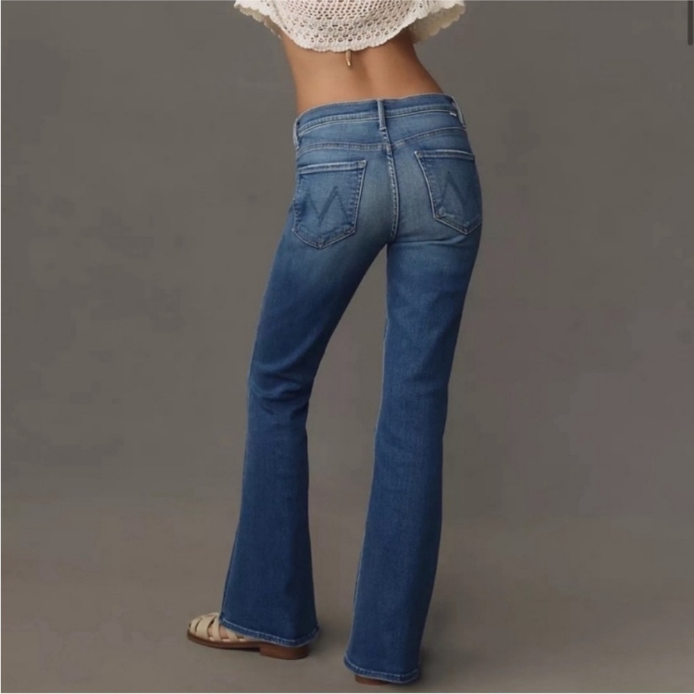 MOTHER Women's Classic Blue Wide Leg Jeans